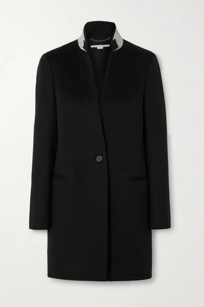 Shop Stella Mccartney Wool-felt Coat In Black