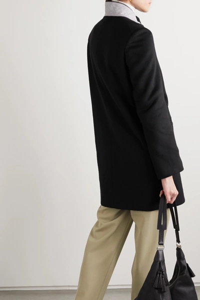 Shop Stella Mccartney Wool-felt Coat In Black