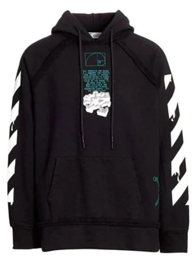 Shop Off-white Dripping Arrows Incompiuto Hoodie In Black