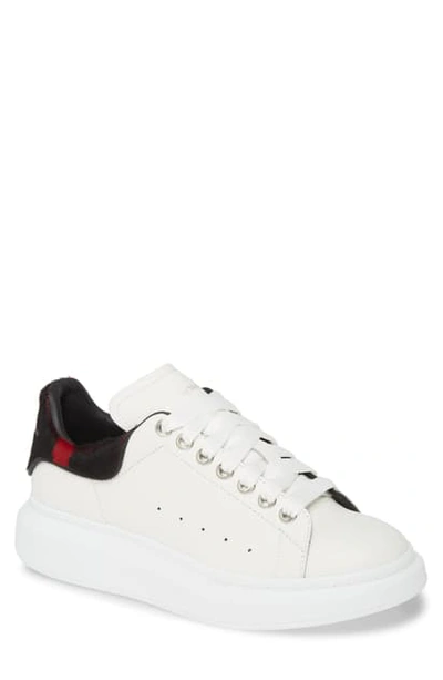 Shop Alexander Mcqueen Oversize Low Top Sneaker In White/ Black/ Red