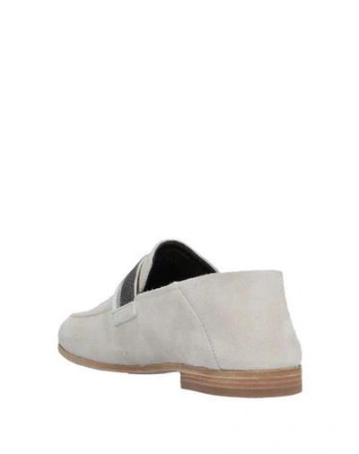 Shop Brunello Cucinelli Loafers In Ivory