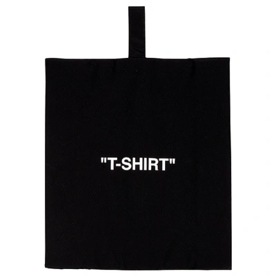 Pre-owned Off-white T-shirt Pouch Black/white