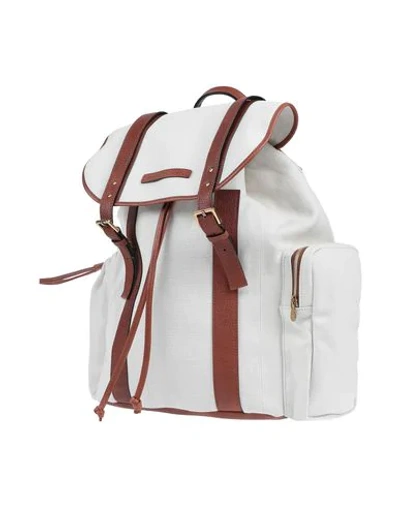 Shop Brunello Cucinelli Backpack & Fanny Pack In White