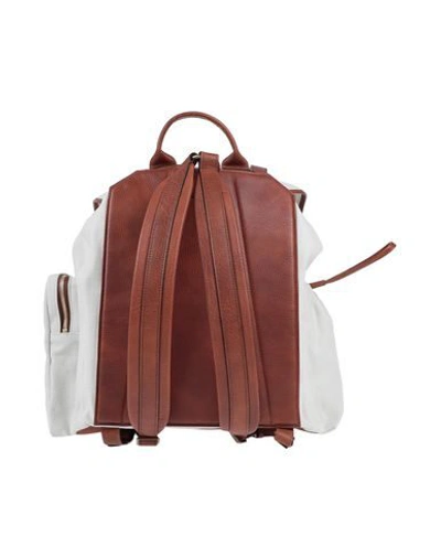 Shop Brunello Cucinelli Backpack & Fanny Pack In White