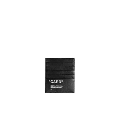 Shop Off-white Quote Cardholder In Black