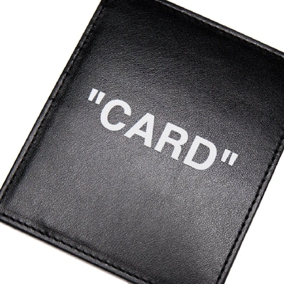 Shop Off-white Quote Cardholder In Black