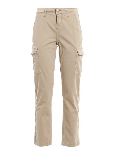 Shop 7 For All Mankind Twill Cargo Chino Pants In Beige