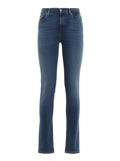 Shop 7 For All Mankind Pyper High Rise Jeans In Medium Wash