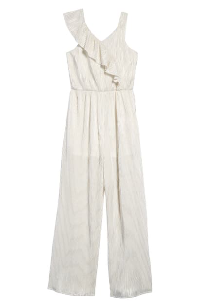 gold plisse jumpsuit