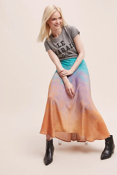 Shop Bl-nk Tie-dye Bias Maxi Skirt In Assorted