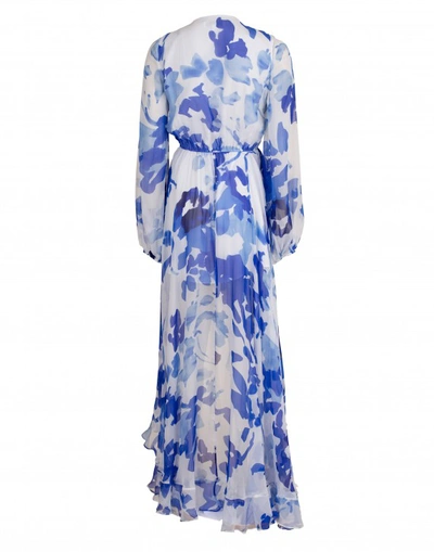 Shop Caroline Constas Liv Gown In Blue