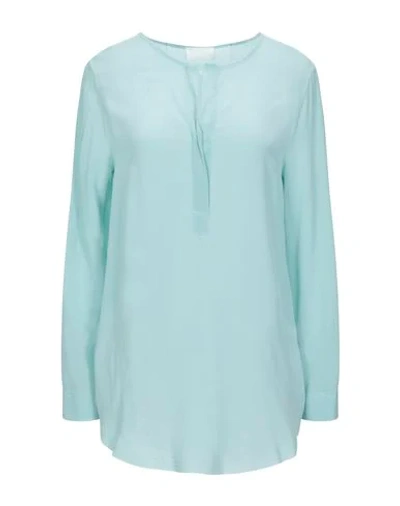 Shop Ottod'ame Blouse In Turquoise