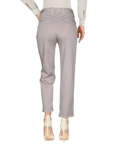 Shop Myths Casual Pants In Dove Grey