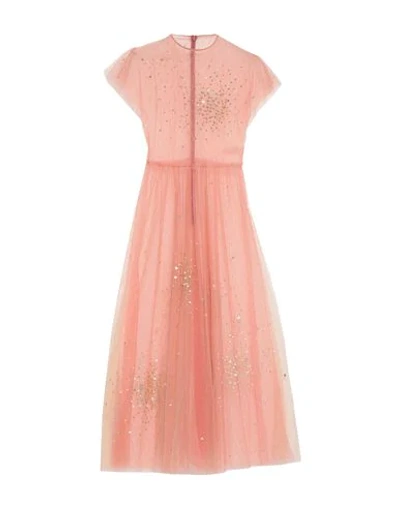 Shop Red Valentino Woman Maxi Dress Pink Size 10 Polyamide