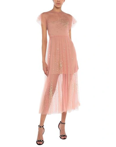 Red Valentino Long Dress In Pink