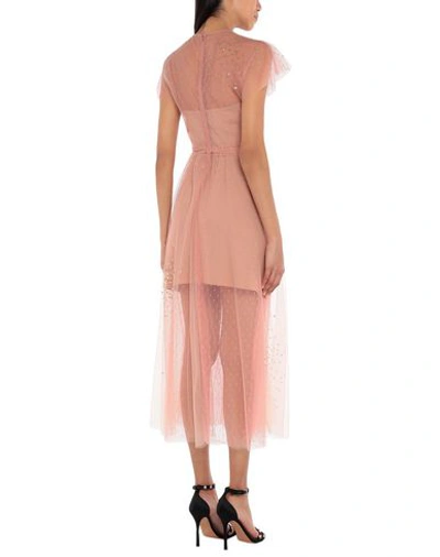 Shop Red Valentino Woman Maxi Dress Pink Size 10 Polyamide