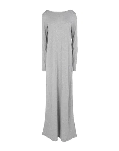 Shop Douuod Long Dress In Light Grey
