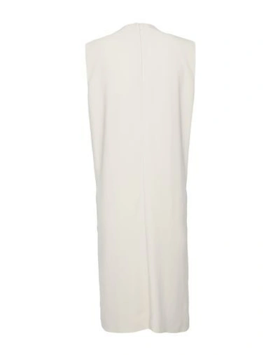 Shop Stella Mccartney Woman Midi Dress Ivory Size 2-4 Viscose, Acetate, Elastane, Brass In White