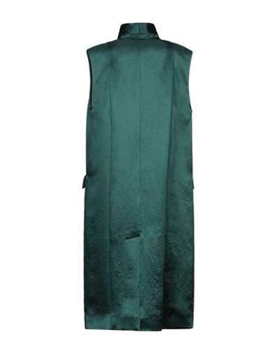Shop Brunello Cucinelli Woman Overcoat & Trench Coat Green Size 6 Acetate