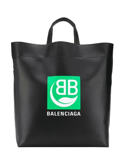 Shop Balenciaga Bb Market Tote Black