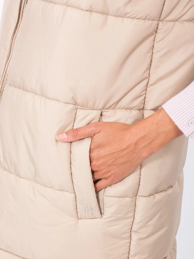 Shop Jw Anderson Sleeveless Puffer Coat In Neutral