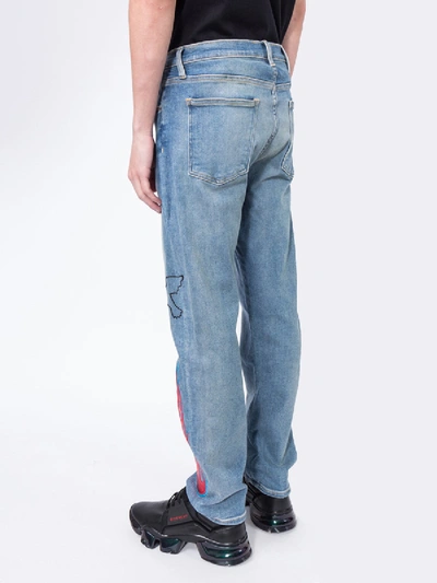 Shop Lost Daze Dove Flame Jeans In Blue