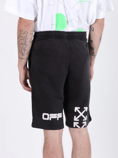 Shop Off-white Hand Logo Shorts In Black