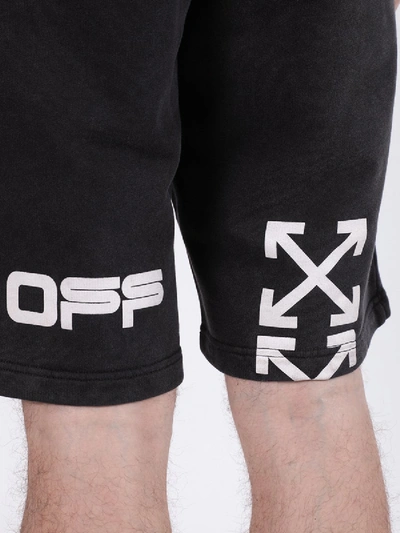 Shop Off-white Hand Logo Shorts In Black