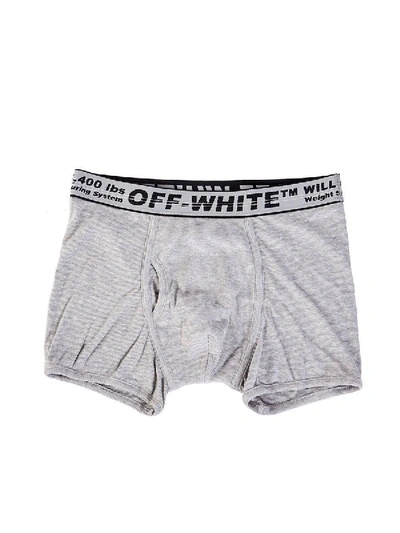 Shop Off-white Grey Tri-pack Boxer Set