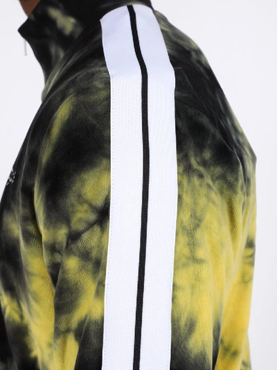 Shop Palm Angels Tie-dye Track Jacket Yellow