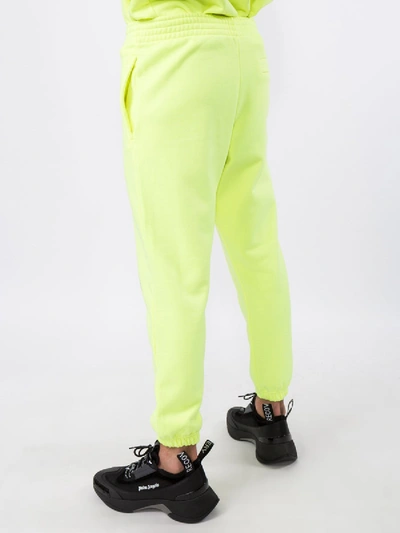 Shop Martine Rose Fluorescent Yellow Sweat Pants