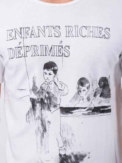 Shop Enfants Riches Deprimes White Sketch T-shirt