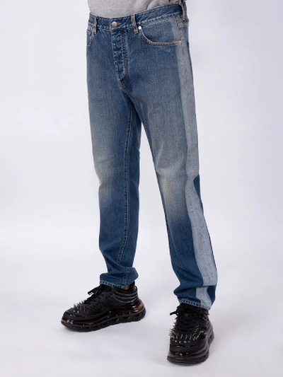 Shop Ambush Reflective Panel Jeans In Blue