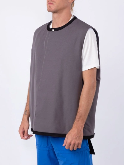 Shop Oamc Woven Lithium Vest In Grey