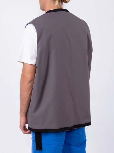 Shop Oamc Woven Lithium Vest In Grey