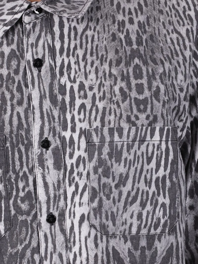 Shop Amiri Leopard Print Shirt