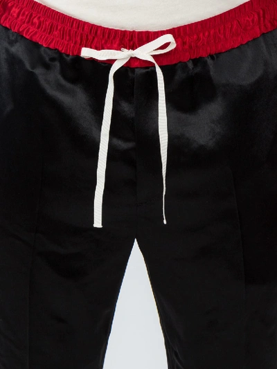 Shop Gucci Side Stripe Track Pants In Black