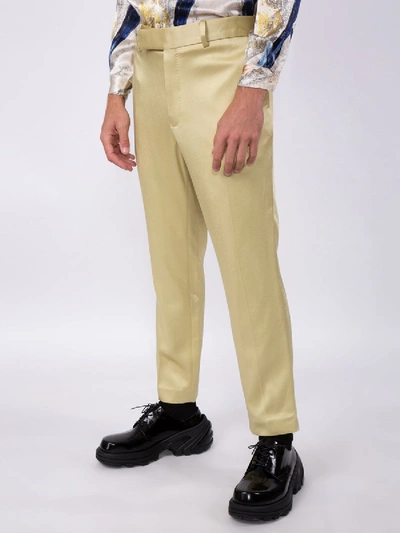 Shop Haider Ackermann Tailored Fit Trousers In Yellow