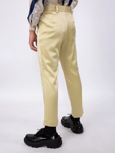 Shop Haider Ackermann Tailored Fit Trousers In Yellow