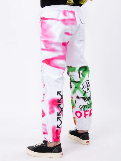 Shop Off-white X Gore-tex Graffiti Pants In Multicolor