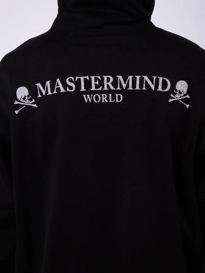 Shop Mastermind Japan Skull Print Hoodie In Black