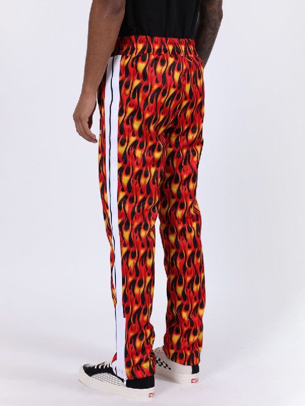 palm angels flame track pants