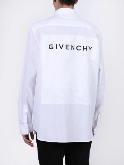 Shop Givenchy Oxford Logo Print Shirt