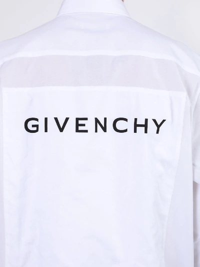 Shop Givenchy Oxford Logo Print Shirt