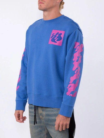 Shop Off-white Abstract Logo Sweatshirt In Blue