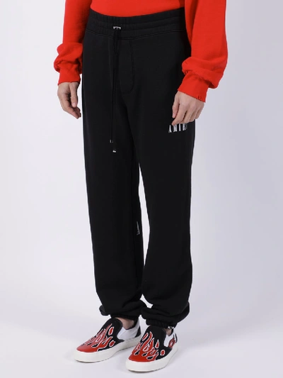 Shop Amiri Heart And Dagger Sweatpants Black