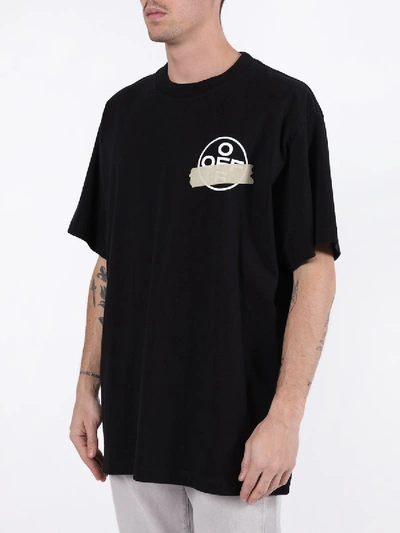 Shop Off-white Tape Arrow T-shirt Black