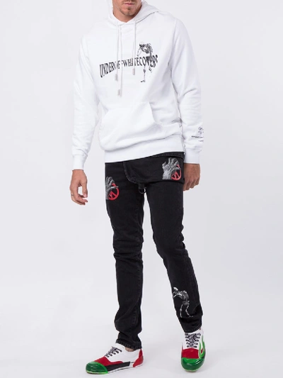 Off-white X Undercover Skeleton And Apple Reversable Hoodie In White |  ModeSens