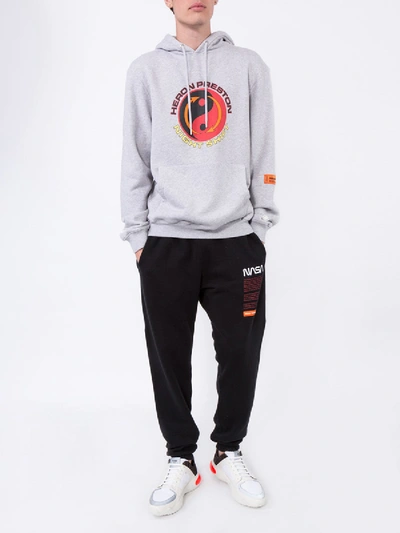 Shop Heron Preston Night Shift Hoodie In Grey