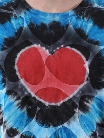 Shop Amiri Blue Tie-dye Print T-shirt